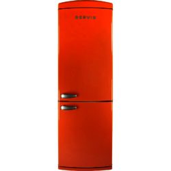 Servis C60185NFTG Retro Frost Free Fridge Freezer in Tangerine Dream